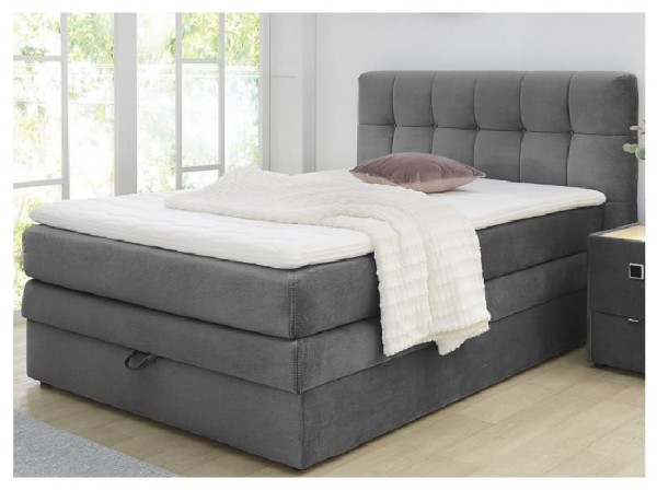 BETT BOXSPRINGBETT 140 x 200 CM INKL. TOPPER