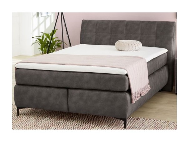 BETT BOXSPRINGBETT 180 x 200 CM INKL. PU-SCHAUM-TOPPER